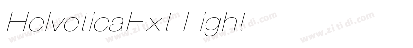 HelveticaExt Light字体转换
